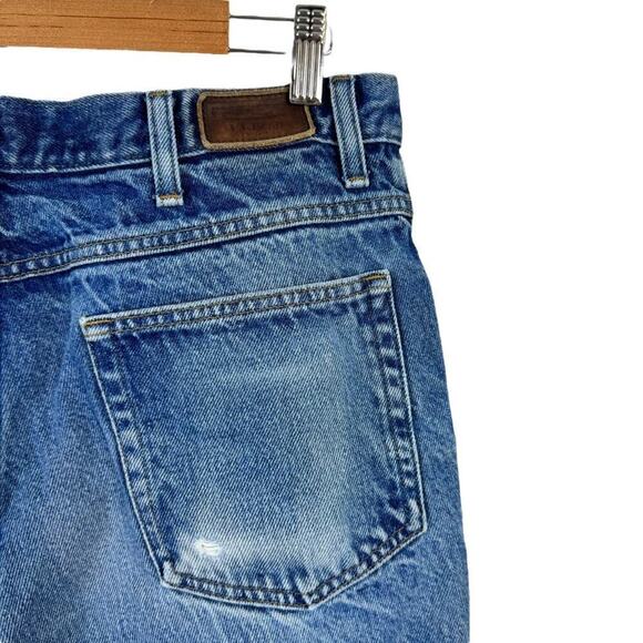 LL Bean 220626 Mens Straight Jeans Classic Fit Blue Denim 100% Cotton 34 x 29 - Picture 7 of 16